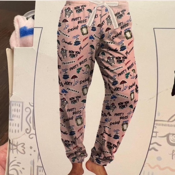 FRIENDS Other - Pink Graphic Friends Pants